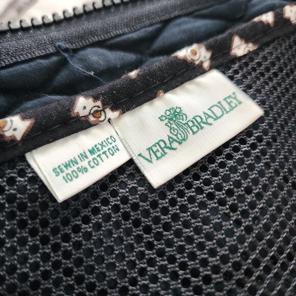 Vintage Vera Bradley Zebra Hanging Garment Bag Black Quilted Dual Handle Retired - Picture 10 of 14